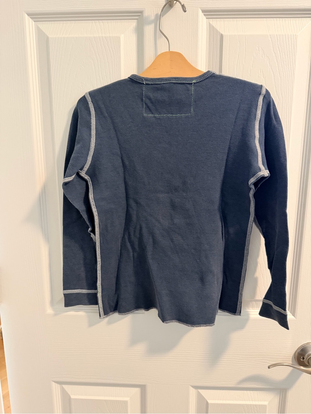 Aviator Nation Kids Gray Long Sleeve Tee with White Lightning Bolt - Picture 2 of 3